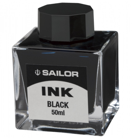 Набор SAILOR: перьевая ручка PRO GEAR, Imperial Black, IP 21K Black, + Чернила SAILOR, Черный