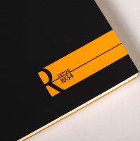 Блокнот RHODIA BASICS "LE R" №11, A7, 90 г, Black/Черный