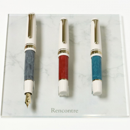 Ручка перьевая SAILOR PRO GEAR SLIM MINI RECONTRE, Gold IP 14K, Bordeaux fonce/Малиново-бордовый