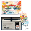 Набор SAILOR: перьевая ручка 1911L RINGLESS KYOTO GARDEN, Blue, RT 21K, EF + Чернила KYOTO GARDEN Suikyou, 20 мл