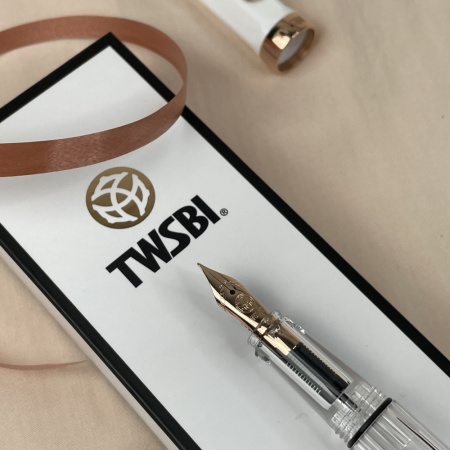 Ручка перьевая TWSBI ECO ROSE GOLD, White/Белый