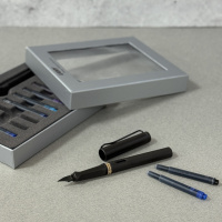 Набор LAMY SAFARI, Umbra/Умбра (перьевая ручка + картриджи)