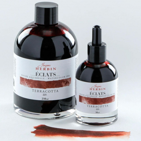 Акварельные чернила HERBIN ECLATS, Terracotta/Терракотовый