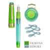 Набор SAILOR: перьевая ручка PRO GEAR SLIM MANYO II, Grass, GT 14K, + Чернила MANYO Hinoki