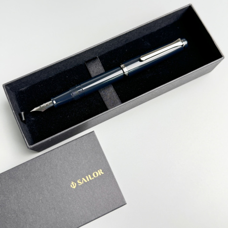 Ручка перьевая SAILOR LECOULE, IP steel nib black, Iron blue/Темно-синий