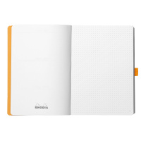 Записная книжка RHODIARAMA GOALBOOK в мягкой обложке, A5, точка, 90 г, Tangerine/Оранжевый