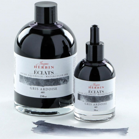 Акварельные чернила HERBIN ECLATS, Gris ardoise/Серый