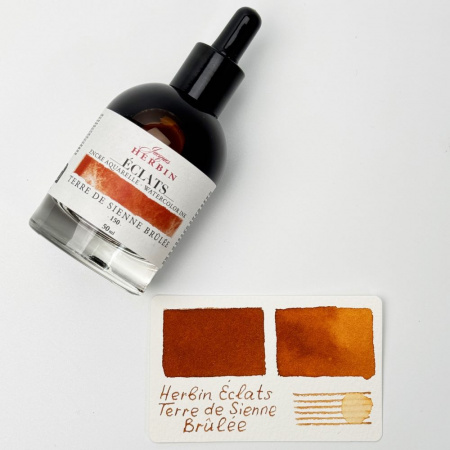 Акварельные чернила HERBIN ECLATS, Terre de sienne brulee/Желто-Коричневый