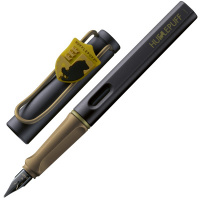 Ручка перьевая LAMY SAFARI HARRY POTTER (0B4), Hufflepuff/Черный с золотым, EF