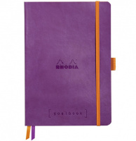 Записная книжка RHODIARAMA GOALBOOK в мягкой обложке, A5, точка, 90 г, Purple, Фиолетовый