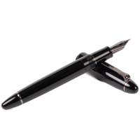 Ручка перьевая SAILOR 1911L RINGLESS, IP 21K black, Blackout/Черный