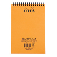 Блокнот RHODIA CLASSIC, A5, 80 г, Orange/Оранжевый