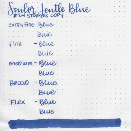 Чернила в банке SAILOR JENTLE INK, Blue/Синий