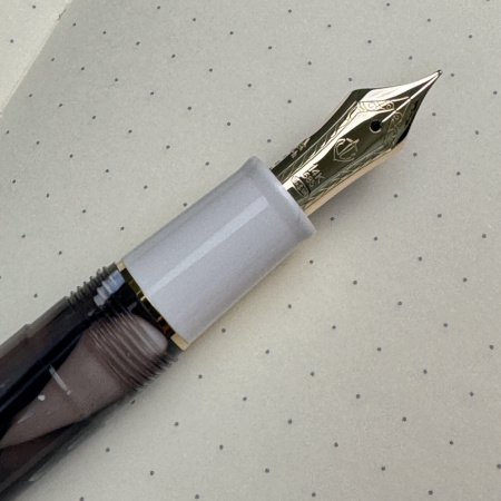 Ручка перьевая SAILOR PRO GEAR SLIM MINI RECONTRE III, Gold IP 14K, Lapin/Серо-коричневый