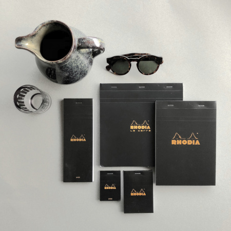 Блокнот RHODIA BASICS №18, A4, 80 г, Black/Черный