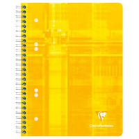 Тетрадь CLAIREFONTAINE STUDIUM на пружине, A5+, 90 г, Jaune/Желтый, клетка