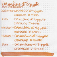 Чернила HERBIN PRESTIGE 1798, Coraline d'Egypte/Оранжевый с серебряными блестками