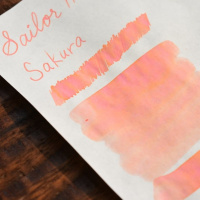 Чернила в банке SAILOR MANYO, Sakura/Оранжево-коралловый