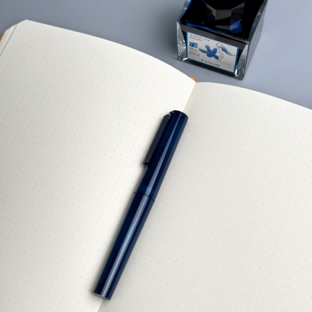 Ручка перьевая SAILOR TUZU, Steel nib, Translucent navy/Синий