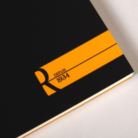 Блокнот RHODIA BASICS "LE R" №18, A4, 90 г, Black/Черный