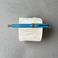 Ручка перьевая SAILOR SHIKIORI KUSA ASOBI, Gold IP still nib, Sasabune/Бирюзовый