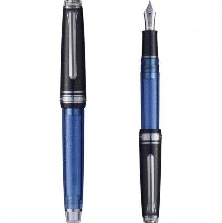 Ручка перьевая SAILOR PRO GEAR SLIM LIMITED EDITION, RT 14K, Iris Nebula/Синий