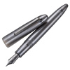 Ручка перьевая SAILOR 1911L RINGLESS METALLIC, IP 21K black, Simply gray/Серый