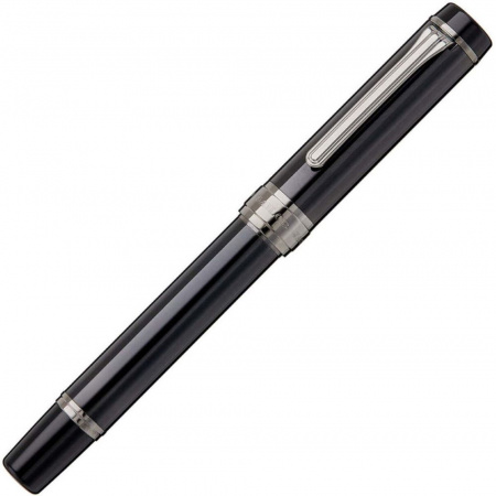 Ручка перьевая SAILOR CYLINT STAINLESS, Black IP 21K, Black/Черный