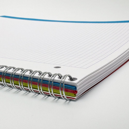 Тетрадь CLAIREFONTAINE STUDIUM на пружине, с разделителями, A4+, 90 г, Blue/Синий