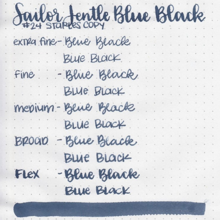 Картриджи для перьевой ручки SAILOR, Blue-Black/Сине-черный