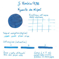 Чернила HERBIN PRESTIGE 1798, Kyanite du Népal/Синий с серебряными блестками