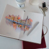 Записная книжка RHODIARAMA GOALBOOK CREATION в твердой обложке, A5, без линовки, 200 г, Burgundy/Бордовый