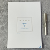Блокнот для заметок и писем Clairefontaine Triomphe, A4, 90 г, White/Белый