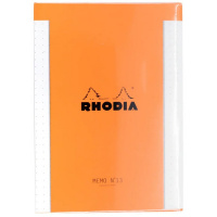 Блок для заметок RHODIATIME MEMO №13, сменный, A6, 80 г, Orange/Оранжевый, Точка