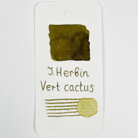 Чернила HERBIN, Vert cactus/Темно-оливковый