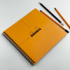 Блокнот RHODIA CLASSIC REVERSE BOOK, 21х21 см, 80 г, Orange/Оранжевый