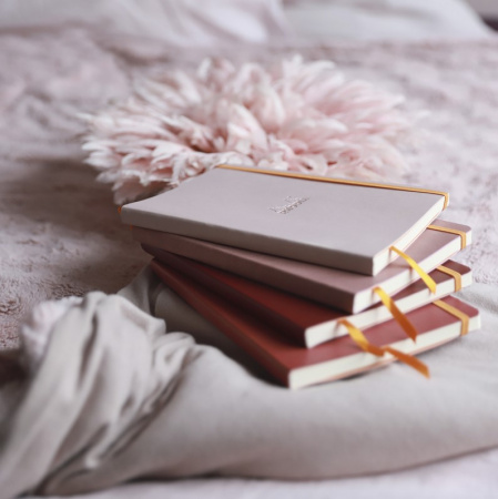 Записная книжка RHODIARAMA в мягкой обложке, A5, 90 г, Nacarat/Коричнево-красный