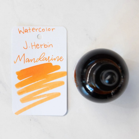Акварельные чернила HERBIN ECLATS, Mandarine/Оранжевый