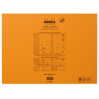 Блокнот RHODIA BASICS №38, A3+, 80 г, Orange/Оранжевый