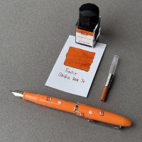 Набор SAILOR: перьевая ручка PROFIT JUNIOR SHIBA INU, RT steel nib, Оранжевый + Чернила