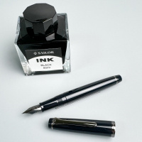 Ручка перьевая SAILOR LECOULE, IP steel nib black, All black/Черный