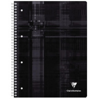 Тетрадь CLAIREFONTAINE STUDIUM на пружине, с разделителями, A4+, 90 г, Black/Черный