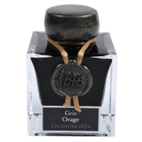 Чернила HERBIN PRESTIGE 1670, Gris Orage/Серый с золотыми блестками, 50 мл