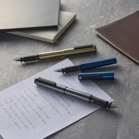 Ручка перьевая SAILOR TUZU FORGE, Steel nib, Metallic Blue/Синий
