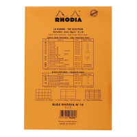 Блокнот RHODIA BASICS YELLOW №16, A5, 80 г, Orange/Оранжевый