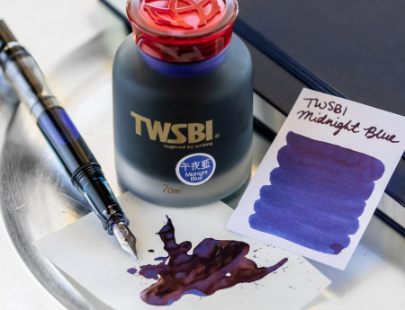Чернила в банке TWSBI Midnight Blue/Темно-синий, 70 мл