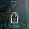Чернила HERBIN PRESTIGE 350, Vert Atlantide/Зеленый с серебряными и золотыми блестками