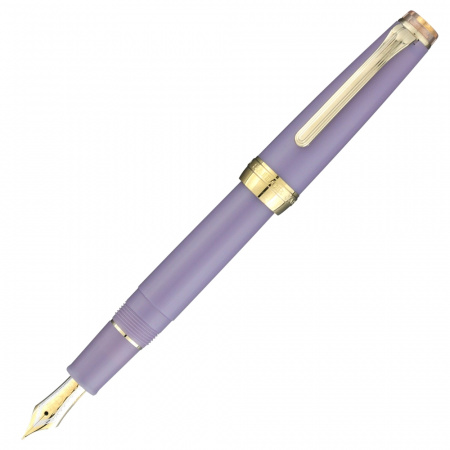 Ручка перьевая SAILOR PRO GEAR SLIM SOUND OF RAINFALL, GT 21K bicolor small, Drizzle/Сиреневый