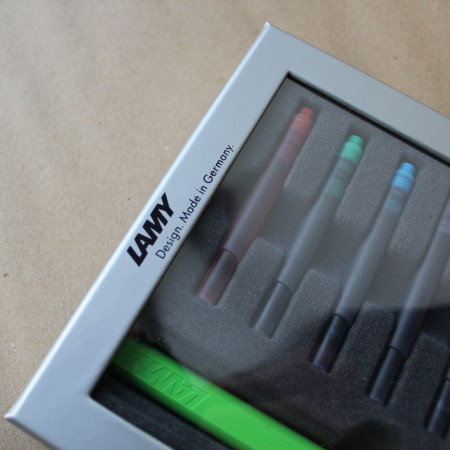 Набор LAMY SAFARI, Green/Зеленый (перьевая ручка + картриджи)