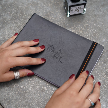 Скетчбук для смешанных техник RHODIA TOUCH BRISTOL, А5, 205г, Black/Черный